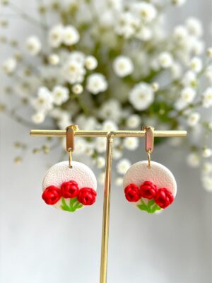Aros Jardín de Rosas Rojas
